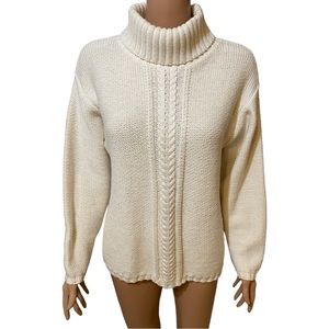 VTG ALPS Fine Women's Apparel 90's Cream Knit Oversized Sweater